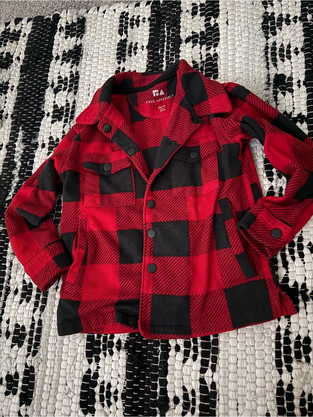 Kids Red & Black Buffalo Plaid Jacket